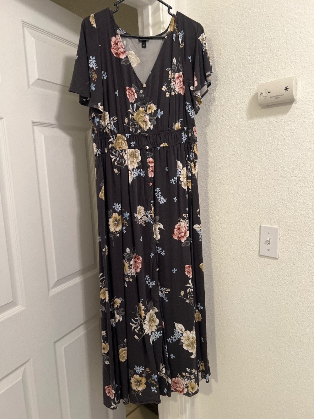 Dark Grey flower dress